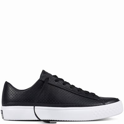 Converse Chuck Taylor All Star Modern Low Tops Mens - Black/Black/White Shoes (209QRWGV)